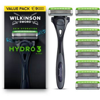 Wilkinson Sword Hydro3 aparat de ras + rezervă 8 bucati - imagine 3